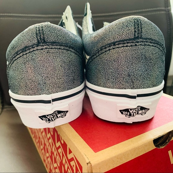 New ❤️‍🔥 NEW Vans Old Skool Prism Suede Iridescent Rainbow Skate Shoes - Picture 3 of 5